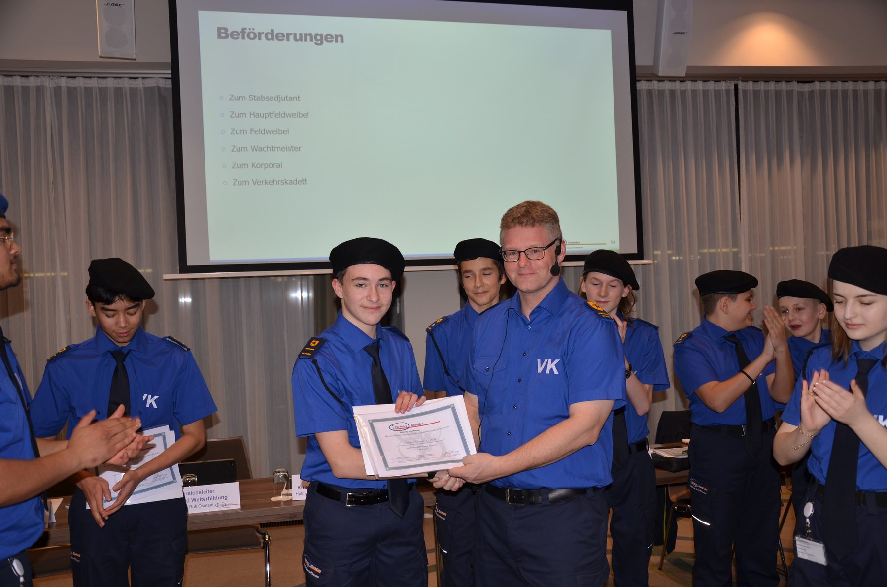Ehrung an der Generalversammlung 2024 – Aufnahme 2