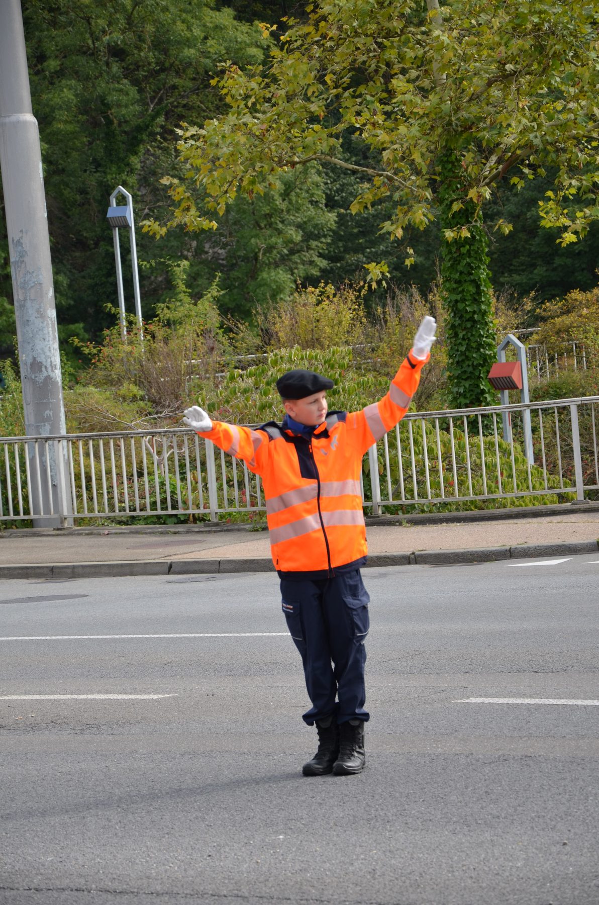 Verkehrsregelung beim Wiederholungskurs September 2024 – Aufnahme 3